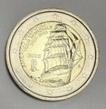2€ITA2025VESPUCCI, Philatélie 50, Pièce de 2 € d'Italie 2025, Amerigo Vespucci