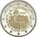 2€SLO2026 TRENCIN, Philatélie 50, 2-euro-slovaquie-2026-trencin.jpg