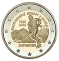 2€SLOVAQUIE2025HOCKEY - Pièce 2€ commémorative 2025 de Slovaquie sur le Hockey sur glace