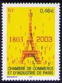 3545 - Philatélie 50 - timbre de France - timbre de collection Yvert et Tellier - Bicentenaire de la Chambre de commerce et d'industrie de PAris2003