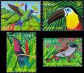 3548-3551 - Philatélie 50 - timbres de France neufs sans charnière - timbre de collection Yvert et Tellier - Série Nature de France, Oiseaux d'outre-mer 2003