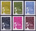3570-3575 - Philatélie 50 - timbres de France neufs sans charnière - timbre de collection Yvert et Tellier - Marianne du 14 juillet -  2003