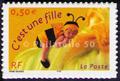 3634 - Philatélie 50 - timbre de France - timbre de collection Yvert et Tellier - timbre pour naissance C'est une fille 2004