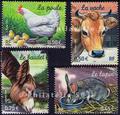 3662-3665 - Philatélie 50 - timbre de France - timbre de collection Yvert et Tellier - Série nature de France, animaux de la ferme - 2004
