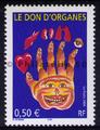 3677 - Philatélie 50 - timbre de France neuf- timbre de collection Yvert et Tellier - Le don d'organes - 2004