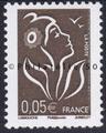 3754 - Philatélie 50 - timbre de France neuf sans charnière - timbre de collection Yvert et Tellier - Marianne de Lamouche - 2005