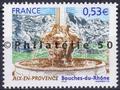 3777 - Philatélie 50 - timbre de France neuf sans chanrière - timbre de collection Yvert et Tellier - Série touristique. Aix-en-Provence - 2005