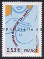 3836 - Philatélie 50 - timbre de France neuf sans charnière - timbre de collection Yvert et Tellier - Dépistage du cancer du sein - 2005