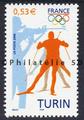 3876- Philatélie 50 - timbre de France neuf sans charnière - timbre de collection Yvert et Tellier - Jeux Olympiques d'hiver  2006 à Turin