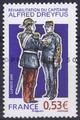 3938 - Philatélie 50 - timbre de France timbre de collection Yvert et Tellier Personnalité Réhabilitation du capitaine Alfred Dreyfus 2006
