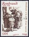 3984 - Philatélie 50 - timbre de France neuf sans charnière timbre de colection Yvert et Tellier Série artistique Rembrandt 2006