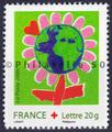 3991 - Philatélie 50 - timbre de France neuf sans charnière timbre de colection Yvert et Tellier Croix-Rouge, Dessine ton voeu pour les enfants du monde 2006