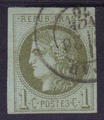 39C - Philatelie - timbre de France Classique - Emission de Bordeaux