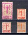 4 TE Services - Philatelie - timbres de France Services