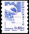 4202 Philatélie 50 timbre de France neuf sans charnière timbre de collection Yvert et Tellier Démocratie 2008
