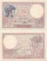 5 Francs VIOLET - Philatélie 50 - Billets de banque de France de collection