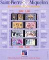 6 bloc feuillet Saint-Pierre et Miquelon Philatélie 50  timbres neufs