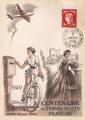 830 - Philatélie 50 - carte premier jour de France - timbre de France N° Yvert et Tellier 830 - timbre de France de collection