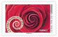 Adhésif rose - Philatelie - timbre de collection autoadhésif