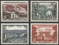 AEF232/235** - Philatélie 50 - Timbres d'AEF N°232 à 235, série complète de 4 timbres d'Afrique Equatoriale Française de 1956