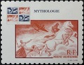 AFF2025MYTHOLOGIE, philatélie 50, Affiche de timbre Poste Aérienne , 2025, PA 18/19