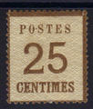 AL7b - Philatelie - timbre d'Alsace Lorraine - timbre de collection