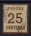 AL 7 - Philatelie - timbre d'Alsace Lorraine - timbre de collection