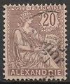 ALEX26 - Philatélie - Timbre d'Alexandrie N° 26 du catalogue Yvert et Tellier - Timbres de collection