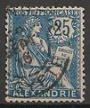 ALEX27 - Philatélie - Timbre d'Alexandrie N° 27 du catalogue Yvert et Tellier - Timbres de collection