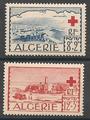 ALG300-301 - Philatélie - Timbres d'Algérie avant indépendance N° Yvert et Tellier 300 à 301 - Timbres de colonies françaises