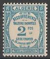 ALGTAX20 - Philatélie - Timbre Taxe d'Algérie N° Yvert et Tellier 20 - Timbres des anciennes colonies françaises avant indépendance