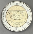 ALL2€2025SARRE- Philatélie 50 - pièce 2€ allemagne 2025 Saarland - SAARSCHLEIFE