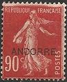 AND12 - Philatélie - Timbre d'Andorre N° Yvert et Tellier 12 - Timbres de collection