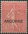 AND15 - Philatélie - Timbre d'Andorre N° Yvert et Tellier 15 - Timbres de collection