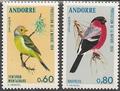 AND240-241 - Philatélie - Timbres d'Andorre N° Yvert et Tellier 240 à 241 - Timbres de collection