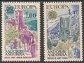 AND261-262 - Philatélie - Timbres d'Andorre N° Yvert et Tellier 261 à 262 - Timbres de collection