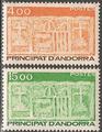 AND346-347 - Philatélie - Timbres d'Andorre N° Yvert et Tellier 346 à 347 - Timbres de collection