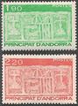 AND356-357 - Philatélie - Timbres d'Andorre N° Yvert et Tellier 356 à 357 - Timbres de collection