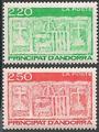 AND410-411 - Philatélie - Timbres d'Andorre N° Yvert et Tellier 410 à 411 - Timbres de collection