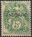 AND5 - Philatélie - Timbre d'Andorre N° Yvert et Tellier 5 - Timbres de collection