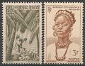 AOF43-44 - Philatélie - Timbres d'Afrique Occidentale Française N° Yvert et Tellier 43 à 44 - Timbres de colonies françaises - Timbres de collection