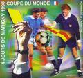 Bloc Marigny 1998 dentelé - Philatelie - coupe du monde foot 1998