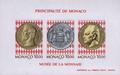 Bloc N° 66a - Philatélie 50 - bloc feuillet non dentelé de Monaco N° Yvert et Tellier 66a - timbres de Monaco de collection
