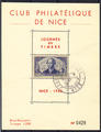 Bloc souvenir club de Nice 1942 - Philatelie - timbre de France de collection