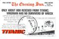 Bloc Titanic - Philatélie - bloc de timbre paquebot Titanic