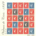 Bloc valeurs de Cérès - Philatelie 50 - bloc de timbres de France Cérès - 1849 - timbres de France de collection