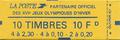 C1502 - Philatélie - Carnet de timbres à composition variable N° 1502 du catalogue Yvert et Tellier - Carnet de timbres de france de collection
