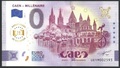 Caen millénaire anni2025 - Philatélie 50 - billet Euro Souvenirs Caen Millénaire  2025