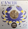 cancer2026, Philatélie 50, Pièce 5€ Collection Astro 2025, Monnaie de Paris