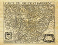 Carte régionale de Champagne (1616) - Philatélie - Reproductions de cartes géographiques anciennes